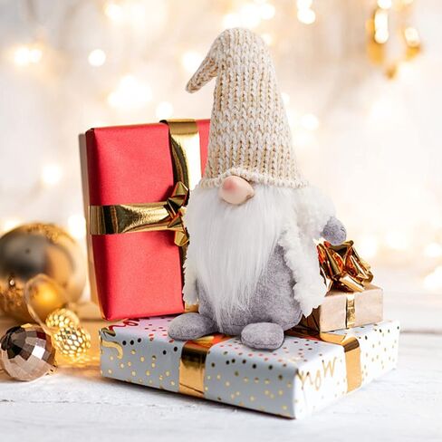 1PCS Christmas Gnomes Plush Decorations, Handmade Rudolph Faceless Doll for Christmas Ornaments, Home Table Dwarf Elf Plush Gnomes Decor, Christmas Witches Hat Gnomes in Kuwait