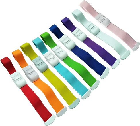 ELYSAID® 9 قطعة/الحزمة عاصبة سريعة الإصدار بطيئة الإسعافات الأولية الطبية مشبك حزام خارجي 9 ألوان in Kuwait