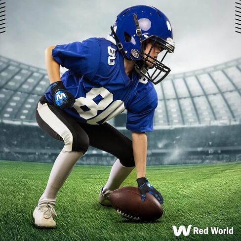 Football Gloves for Youth and Adult, Sticky Receiver Gloves for Boys and Men, Enhanced Performance for Youth and Adult Football Game. in Saudi Arabia