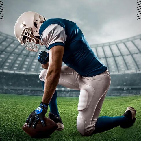 Football Gloves for Youth and Adult, Sticky Receiver Gloves for Boys and Men, Enhanced Performance for Youth and Adult Football Game. in Saudi Arabia