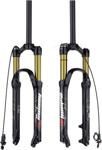 BOLANY 26/27.5/29 بوصة شوكة تعليق هوائية للدراجة 120 مم ارتداد السفر ضبط 1/8 أنبوب مستقيم/مدبب دليل/قفل عن بعد شوكة دراجة QR 9 مم شوكة أمامية MTB in Kuwait