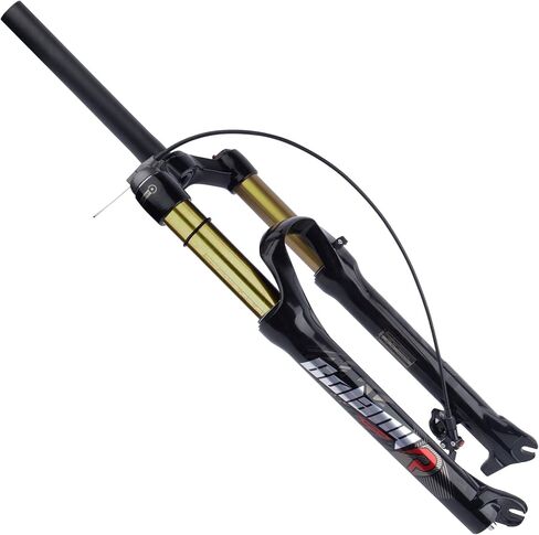 BOLANY 26/27.5/29 بوصة شوكة تعليق هوائية للدراجة 120 مم ارتداد السفر ضبط 1/8 أنبوب مستقيم/مدبب دليل/قفل عن بعد شوكة دراجة QR 9 مم شوكة أمامية MTB in Kuwait