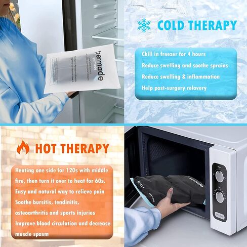 Ice Pack for Neck and Shoulders, Neck Ice Pack Wrap Around Neck Tight Soft, Rotator Cuff Pain Relief Reusable Large Gel Cold Therapy Pack, Cold Compress for Neck Pain Shoulder Surgery in Kuwait