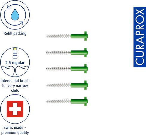 Curaprox CPS 11 عبوة عادية، 5 قطع، أخضر in Kuwait