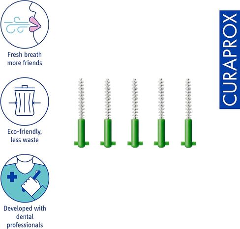 Curaprox CPS 11 عبوة عادية، 5 قطع، أخضر in Kuwait