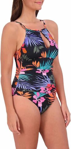 Jessica Simpson Womens Midweight Textured One Piece Swimsuit in Saudi Arabia