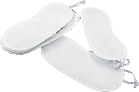 12 PCS Satin Games Sleep Mask Eye Mask Sleep Blindfold Men & Women Night Eyeshade Travel Nap Team Building Games(White) in Saudi Arabia