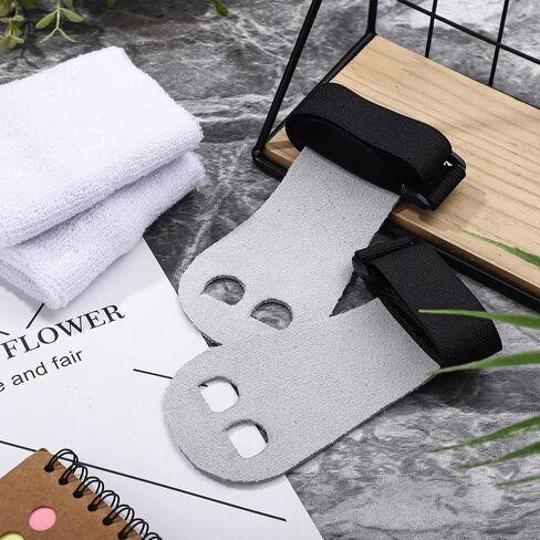Woanger 4 Pcs Gymnastics Grips Kids Gymnastic Hand Grips Boys Athletic White Bar Grips Girls Youth Wrist Bands for Gymnastics Sports Accessories for Weightlifting Exercise in Saudi Arabia