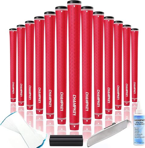 CHAMPKEY Y-LITE Golf Grips 13 Pack with All Repair Kits | All Weather Performance Golf Club Grips | High Traction Golf Rubber Grip with Texture Control Technology in Saudi Arabia