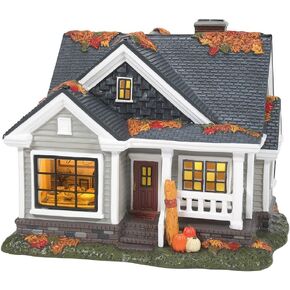 Department 56 Snow Village Halloween Gather Round for Thanksgiving Lit Building, 6.42 Inch, Multicolor