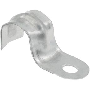 2 Inch 1 Hole Pipe Strap,SAFYY Zinc-Plated Steel Pipe Strap Clamp for EMT Conduit or Pipe Fixing,Reinforced Rib for Extra Strength-10 PCS