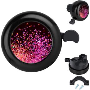 MZELQ Bicycle Bell Cute Clear Sound Adjustable Size Aluminum Bike Accessories Bell Ring for Girls Women Kids Adults