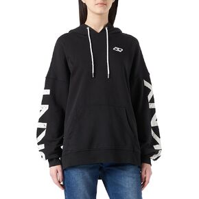 DKNY Women's Sleeve Logo Drawstring Hoodie