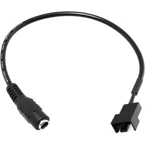 5.5x2.1mm DC Female Plug to 4Pin Male PC Fan Power Supply Adapter