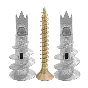 40PCS Self Drilling Metal Drywall Anchors and Screws, 20pcs Heavy Duty Metal Wall Anchors and 20pcs #8 Screws, for Concrete, Bricks, Sheetrock, Hollow Wall, Plaster Wall (13 X 42mm)