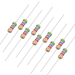 uxcell 50Pcs 5.6K Ohm Resistor, 1/4W 5% Tolerance Carbon Film Resistors, 4 Bands for DIY Electronic Projects and Experiments