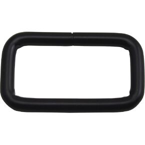 Wuuycoky 1.25" Inner Length Rectangle Rings Low Loop Ring No Welded for Strap Webbing Belts Buckle Color Optional