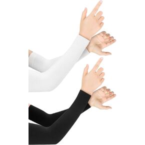 Andiker UV Sun Sleeves, Cooling Arm Sleeves Men&Women for Driving, Cycling