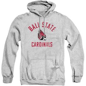 LOGOVISION Ball State University Official Bsu Cardinals Logo Unisex Adult Pull-Over Hoodie