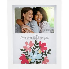 Pavilion - Forever Grateful for You - 4" x 6" Vertical Picture Frame Horizontal Plaque Photograph Spring Shadow Box Decor Bestie Best Friend BFF Friendship Inspiring Encouraging Positivity Gift