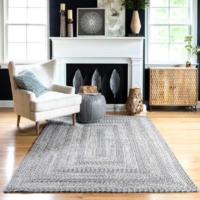 nuLOOM Rowan Solid 2x8 Indoor/Outdoor Runner Rug for Living Room Patio Deck Front Porch Entryway Hallway Kitchen, Ivory