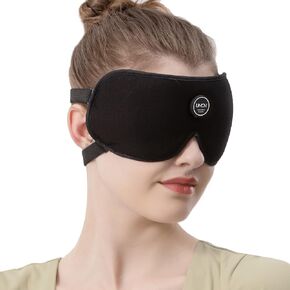 Heated Eye Mask Cordless for Dry Eyes, Electric Warm Eye Compress Heating Pad for Stye Blepharitis Sinus MGD Migraines Treatment Rechargeable Washable