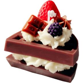 Waffle Cake Shaped Decorative Chocolate Scented Candle Romantic Home Fragrance Candles Birthday