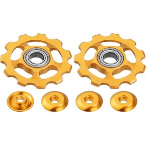 X AUTOHAUX Bike Rear Derailleur Pulley Accessories for 11T Gear Sealed Bearing Jockey Wheel 2pcs
