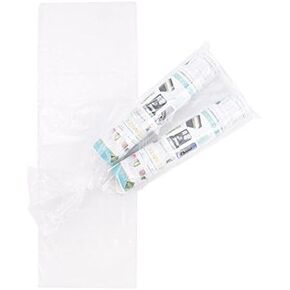 ClearBags LDPE Newspaper Bags, 7.52x21, Orange, 1000 Pack, Plastic Poly Bags for Newspapers, Packaging Sleeves for Flyers Catalogs, Perforated Tear Off, Protect Against Weather Bugs, 8 Mil, NPB3OB