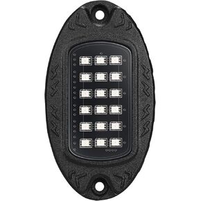 12 Pods RGB+IC LED Rock Lights for Trucks Golf Cart ATV UTV SUV Offroad, Smart Sync Music Chasing Rock Lights with APP/RF Control, Waterproof Dream Color Car Underglow Kit Vehicle Underbody Light