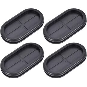 uxcell Wire Protector Oil Resistant Armature Oval Rubber Grommets 30x60mm Mounting Dia 4Pcs