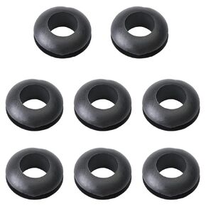 Heyiarbeit Rubber Grommet 2/7-Inch / 7mm Inner Hole Wire Protector Oil Resistant Armature for Wiring Cable Protector Black Tone 20pcs