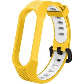 Yuuol Replacement Bands Compatible with Xiaomi Mi Band 6 Band/Xiaomi Mi band 5 Band/Amazfit Band 5 Band, Soft Silicone Wristbands, Sport Adjustable Wrist Strap for Women Men