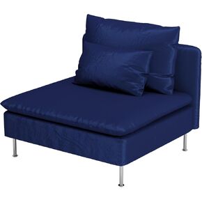 Durable Velvet Fabric Sofa Cover Compatible with IKEA SODERHAMN Couch Slipcover. Sofa Not Included! (Velvet Light Green, Sofa Section)