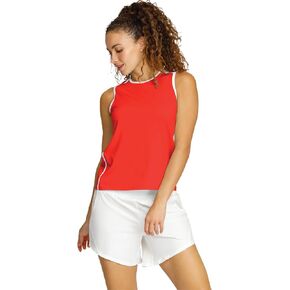 Pickleball Stance Tank Top for Women - Crew Neck Workout Tops for Pickleball Golf Tennis - Moisture Wicking