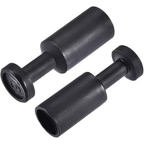 uxcell Push to Connect Fittings, Cap Style Pneumatic Blanking Plugs, Fit for 16mm Inner Dia. Air Hose Tube Pipe, Plastic, Black, Pack of 15