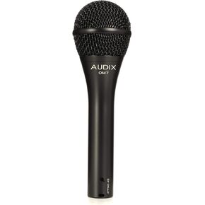 AUDIX OM7 Hypercardioid Handheld Dynamic Vocal Microphone for Stage Singers - Black