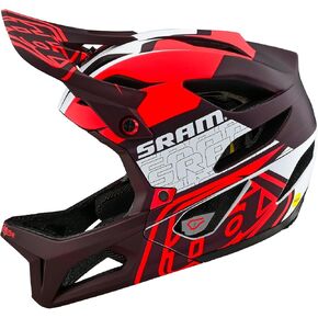 Troy Lee Designs Stage Adult Mountain Bike Downhill Enduro Helmet W/MIPS, Sram Vector Red, X-Large/XX-Large