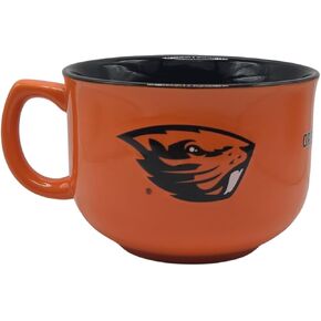 Licensed NCAA Giant, Oversized Two-Tone 32oz Bowl Mug (Notre Dame Fighting Irish Shamrock Logo)