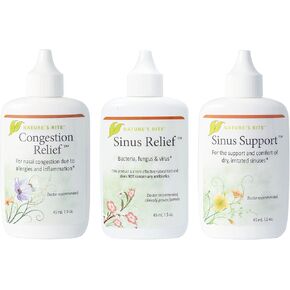 Natures Rite Sinus Trilogy™, 3 Bottle Package, 1.5 oz. (45 mL) Each – Portable, All-Natural Sinus Spray – Non-Addictive Relief for Allergy & Pollution Irritation – Moisturizes & Soothes Sinus Tissue