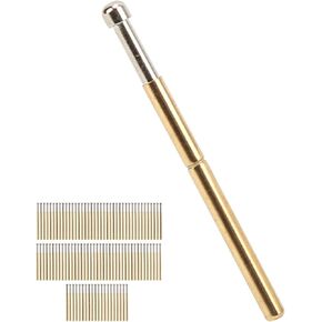 100 Pcs P125‑D Spring Test Probes Big Round Head Type 2.0mm Diameter Pogo Pin Test Tools PCB Testing Pin