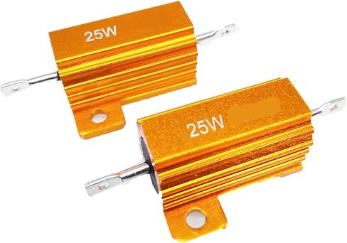 2 قطعة 1.5 أوم 25 واط من الألومنيوم المقاومات المعدنية السلكية in Kuwait