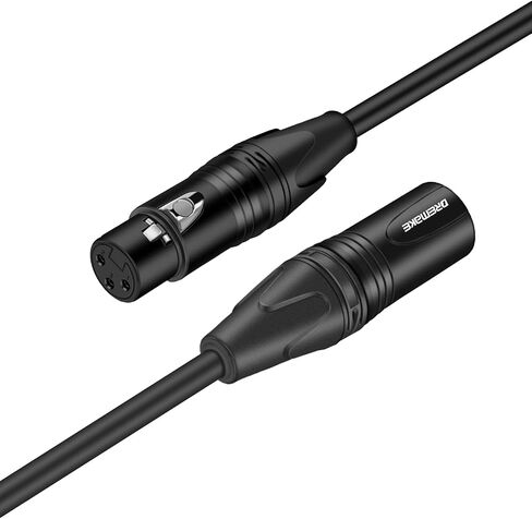 DREMAKE XLR Instrument Microphone Audio Extension Cord 40FT Balanced 3 Pin XLR Male to XLR Female Mic Cable - Red in Saudi Arabia