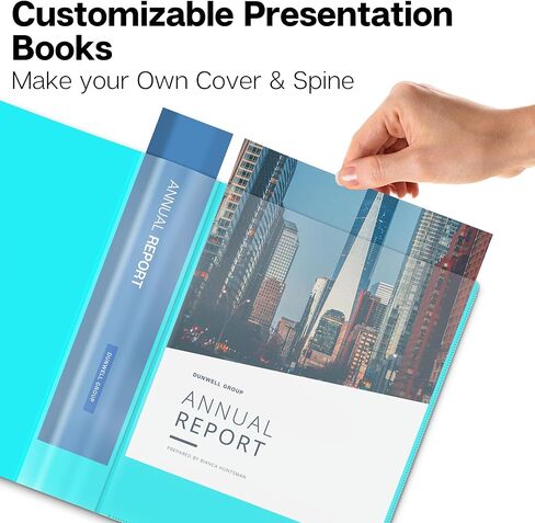 Dunwell Binder with Plastic Sleeves 24-Pocket (Black), Presentation Book, 8.5 x 11 Portfolio Folder with Clear Sheet Protectors, Displays 48 Pages of Documents, Certificates, Keepsakes in Kuwait