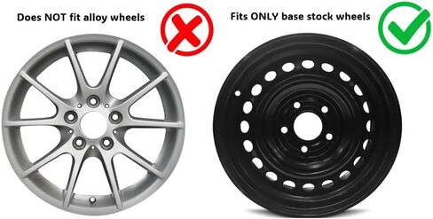 أغطية عجلات عالمية من Pilot Automotive WH141-16S-B مقاس 16 بوصة باللونين الأسود والفضي للسيارات - مجموعة من 4 قطع - تناسب معظم السيارات in Kuwait