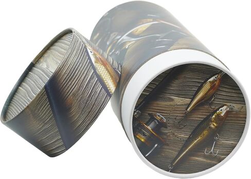 Casket Depot Memorial Collection Scattering Tube, Biodegradable Urn for Scattering Ashes, Eco Urn: Gone Fishing (Mini Memento Size Holds Up 35 Cubic Inches) in Saudi Arabia