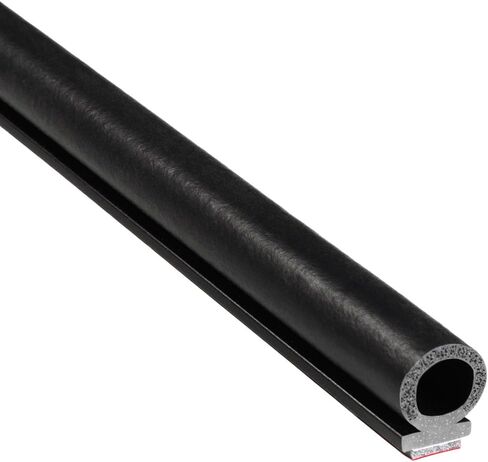 Trim-Lok DD1604BT-25 EPDM مطاط مع BT (3M) نظام شريط أكريليك رغوي مربوط بقاعدة مانعة للتسرب، قطر المصباح 0.433 بوصة، الارتفاع الإجمالي 0.492 بوصة in Kuwait