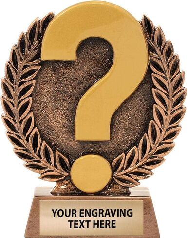 5" Trivia Trophies, Custom Engraved Recognition Trophy Award Prime in Saudi Arabia