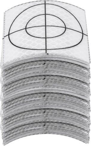 60pcs Survey Reflector Sheets 50x50mm Self-adhesive Reflective Tape Survey Target Mark for Total Stations, White in Saudi Arabia
