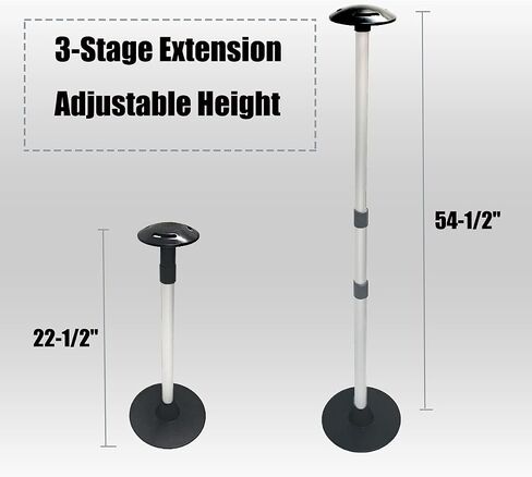 Boat Cover Support Pole Mushroom Cap - 5" Plastic Top with 3 Strap Holes, Boat Accessories in Saudi Arabia